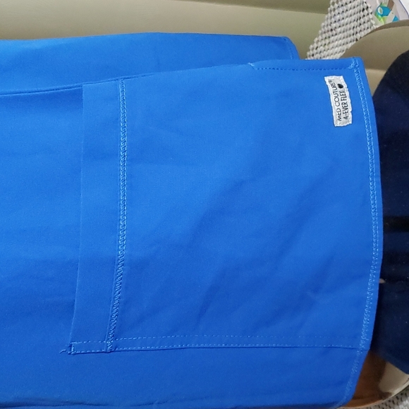 (3408) MED COUTURE 4-Ever Flex Keyhole Neckline Impact Top-Royal Blue-EUC-Sz S - Picture 4 of 14